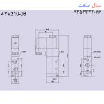 شیر برقی پنوماتیک ypc سایز 1/4